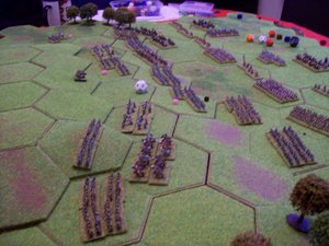 18 norman cav break through in centre saxons advance to seal gap.JPG
