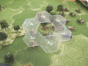 British mortars land on German positions