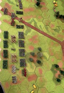 Bird's eye view of the orc deployment